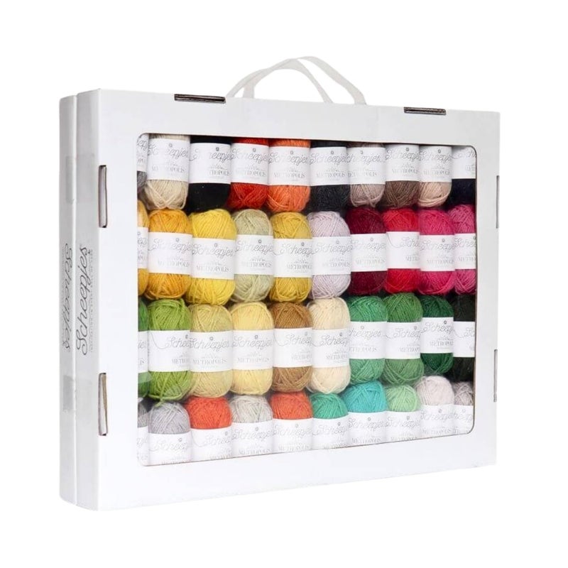 Scheepjes Metropolis Color Pack, 80 x 10 g Wool/Nylon Mini Skeins, Pack of 1 - Image 1