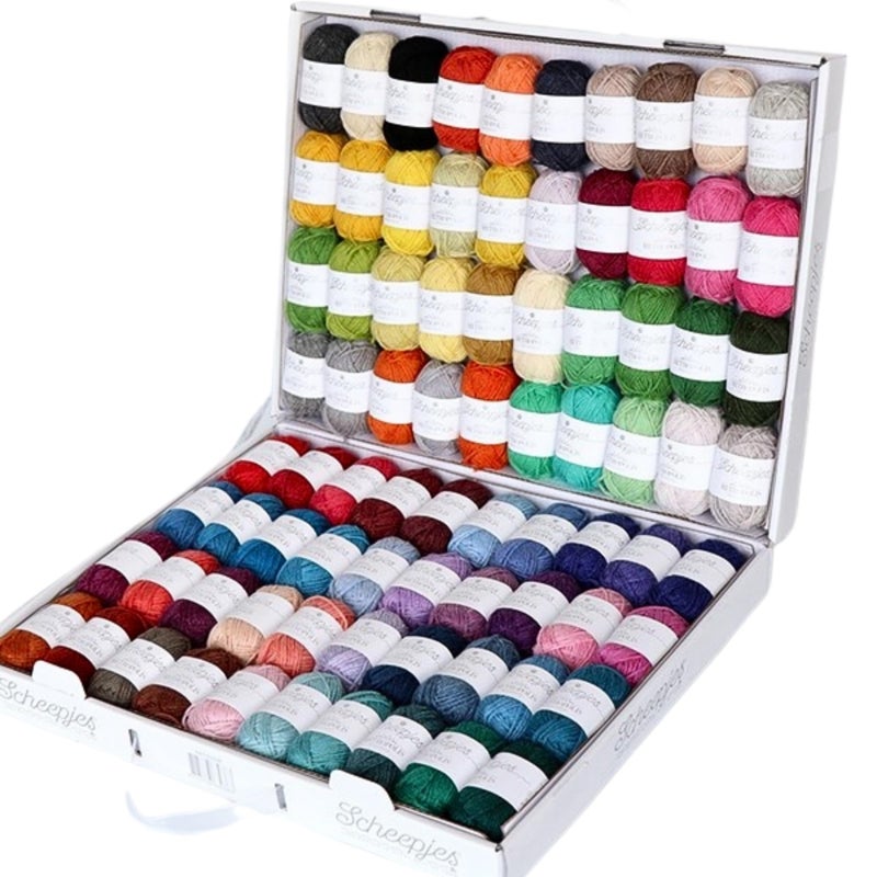 Scheepjes Metropolis Color Pack, 80 x 10 g Wool/Nylon Mini Skeins, Pack of 1 - Image 2