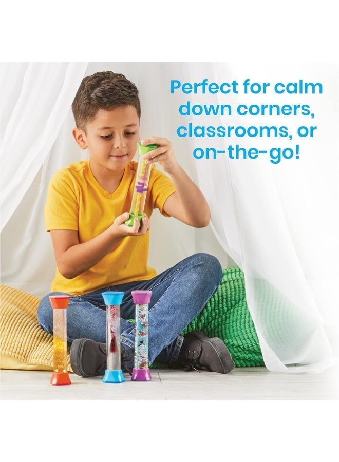 SnuzzleMart Sensory Fidget Tubes Calming Sensory Toys 4PCS for Focus, Relaxation and Interactive Play - Image 4