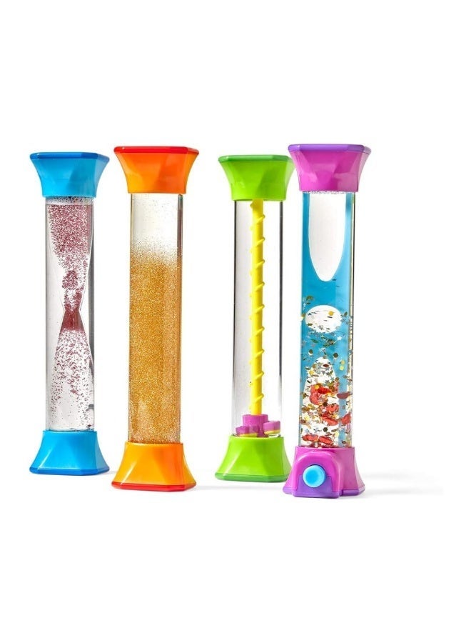 SnuzzleMart Sensory Fidget Tubes Calming Sensory Toys 4PCS for Focus, Relaxation and Interactive Play - Image 1
