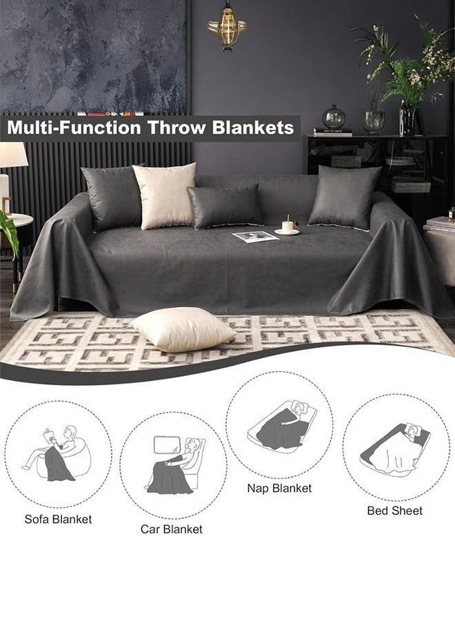 شو وو غطاء أريكة عالمي مقاوم للماء والغبار من فور سيزونز، مقاس كبير للاختيار من بين مجموعة أغطية الأريكة على شكل حرف L، قماش ناعم قابل للغسل - Image 3