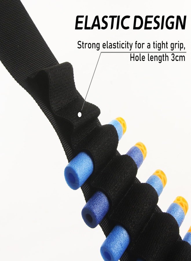 EKIND Adjustable Nylon Strap Quick Release Buckle Perfect Dart Shoulder Band 27 Dart Pockets Compatible for Nerf N-Strike Elite Mega Series - Image 2