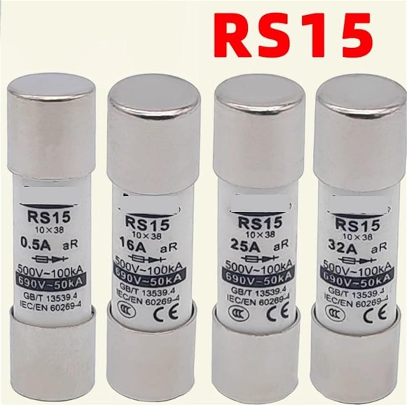 20 Pieces RS15 Ceramic Fast Fuse Link 32A 10x38mm 690V Tube Fuses - Image 4