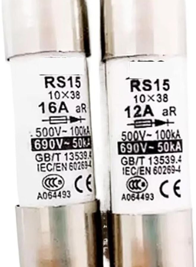 20 Pieces RS15 Ceramic Fast Fuse Link 32A 10x38mm 690V Tube Fuses - Image 1