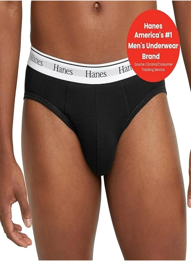 Hanes Hanes Originals Men’s Briefs , Stretch Cotton Moisture-Wicking Underwear, Modern Fit Low Rise, Multipacks
