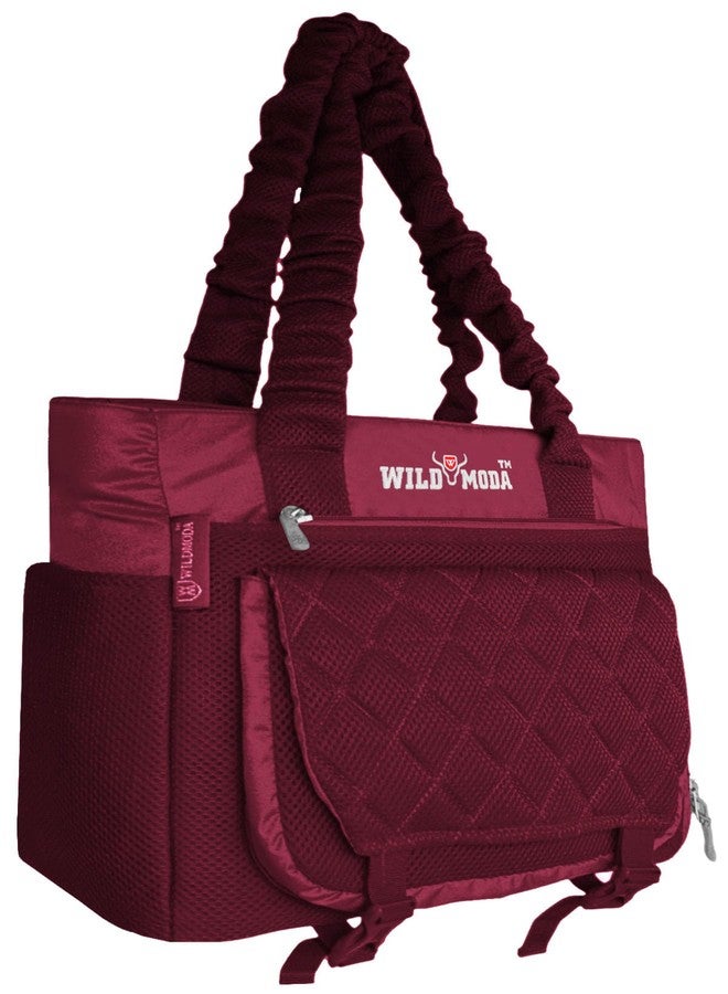 WILD MODA Spacious & Stylish Shoulder Bag - Perfect for Work or Travel (Maroon) - Image 1