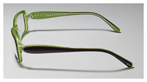 KOALI New & Season & Genuine - Brand: Koali Style/model: 7182k Gender: Womens/Ladies Rx Ready Comfortable Designer Full-rim Eyeglasses/Spectacles (54-15-130, Purple / Transparent Green) - Image 4