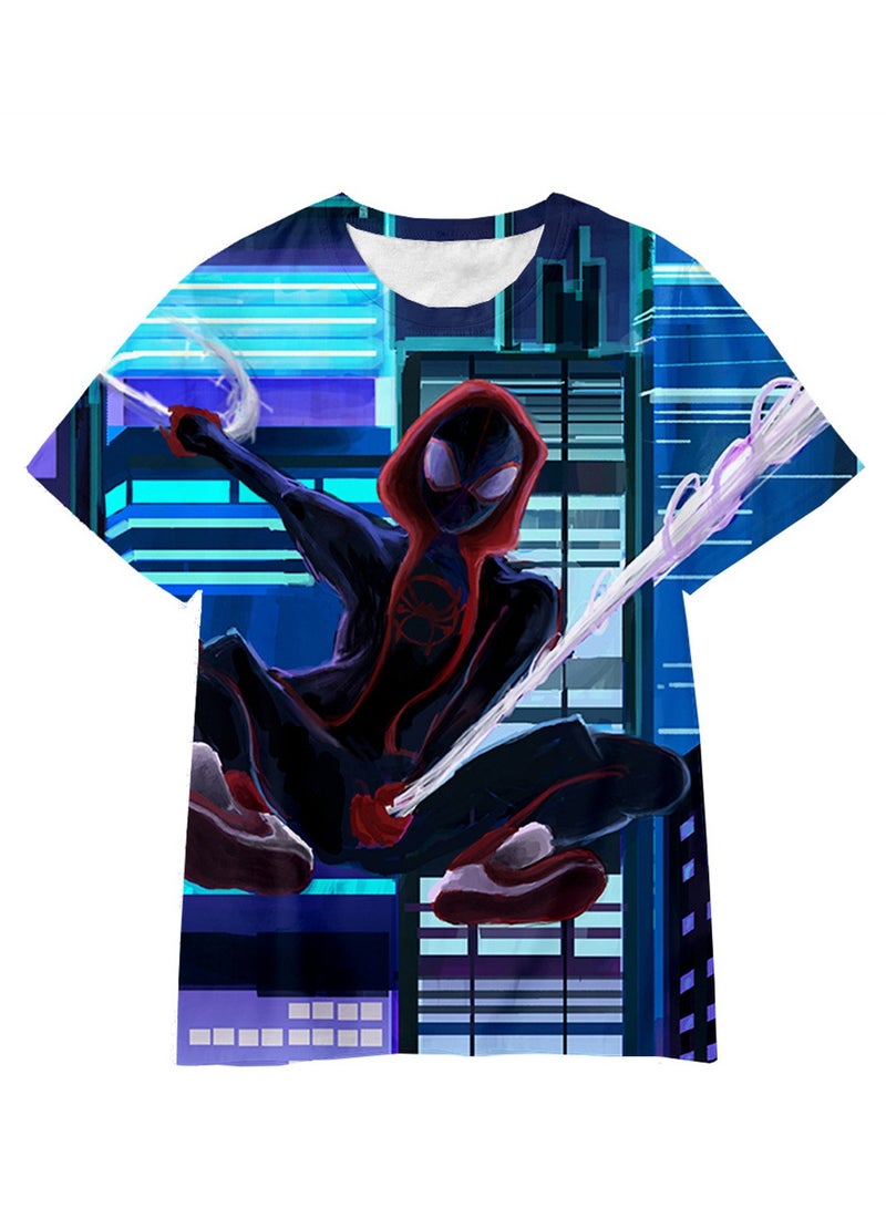 Spider-Man Across the Universe Handsome Loose Pullover T-shirt 3D digital printing personalized breathable T-shirt - Image 1