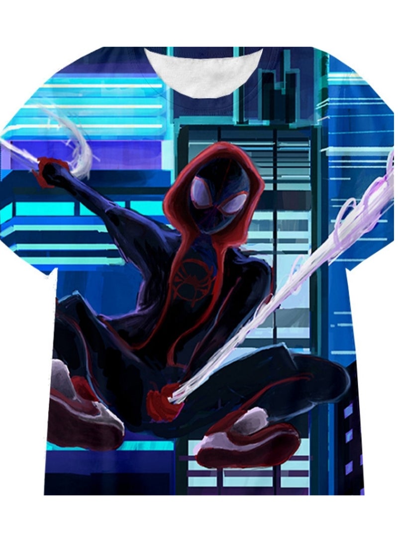 Spider-Man Across the Universe Handsome Loose Pullover T-shirt 3D digital printing personalized breathable T-shirt - Image 2