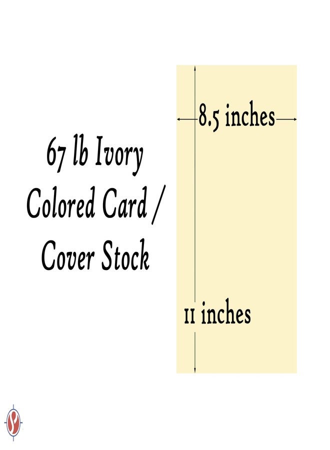 S Superfine Printing Ivory Pastel Color Card Stock Paper, 67lb Cover Medium Weight Cardstock, for Arts & Crafts, Coloring, Announcements, Stationary Printing at School, Office, Home | 8.5 x 11 | 50 Sheets Per Pack - Image 5