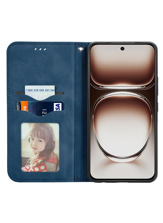S-TOP Case For OPPO Reno12 Pro Global Retro Skin Feel Magnetic Flip Leather Phone Case - Image 3