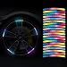 Lcxecnw 40 PCS 1619 Universal Reflective Rim Stripe StickerMotorcycle Car Bike Wheel Night Reflective StickerCar Wheel Night Safety Decorative StripesMotorcycle Bike Rim Stripe Sticker - Image 2