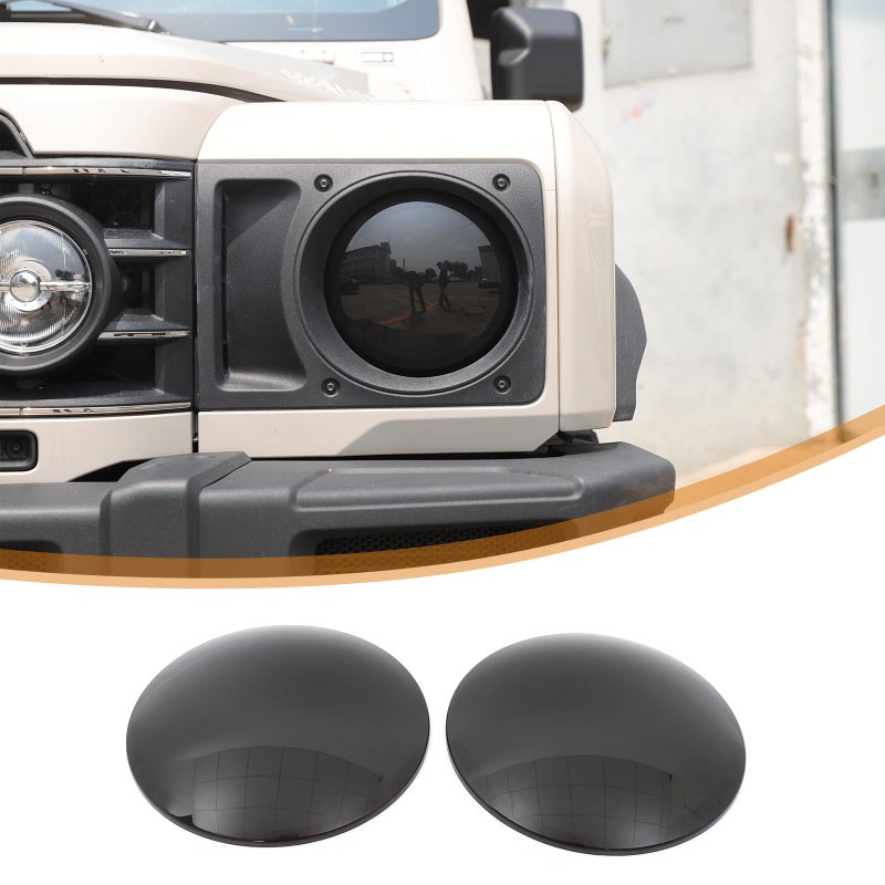 Hudiriy Car Headlight Guards Light Compatible with Ineos Grenadier 20202025 Car Headlight Smoked Protective Shell Cover Exterior Light Trim Lamp Frame Protector External Accessories Decoration - Image 2