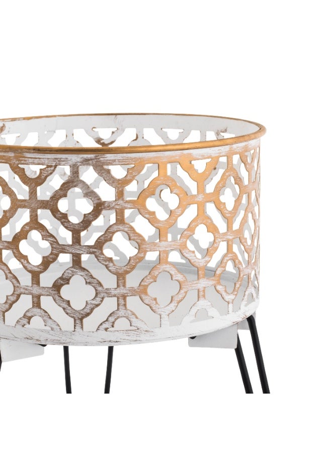 CASA ROSA 2-piece metal stand set with an elegant and modern design  - Image 2