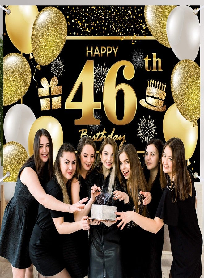 IMISI 46th Happy Birthday Banner - Decorations for Men's Birthday Party - Image 3