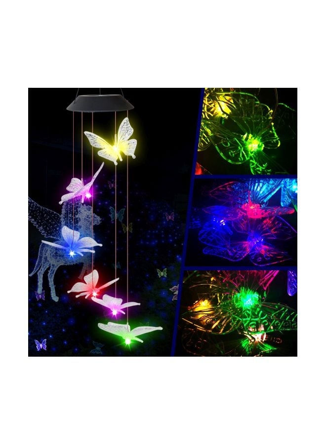 Solar Energy Powered Wind Chime Lamp Green/Blue/Yellow 13x10.5x13cm - Image 4