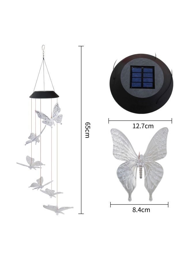 Solar Energy Powered Wind Chime Lamp Green/Blue/Yellow 13x10.5x13cm - Image 3