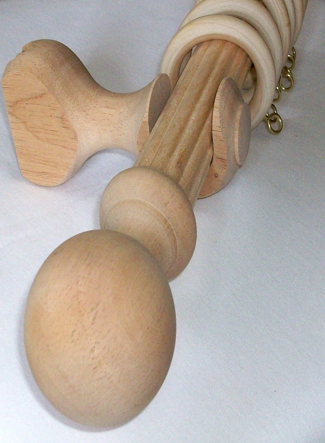 Kirsch Finial Wood Ball Pair Unfinished 1-3/8 - Image 4