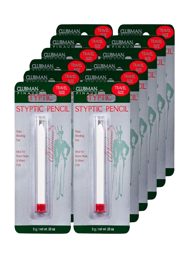 Clubman Pinaud Travel Size Styptic Pencil, Quick Nick & Cut Healing for Shaving, 0.33 Oz (Pack of 12) - Image 1
