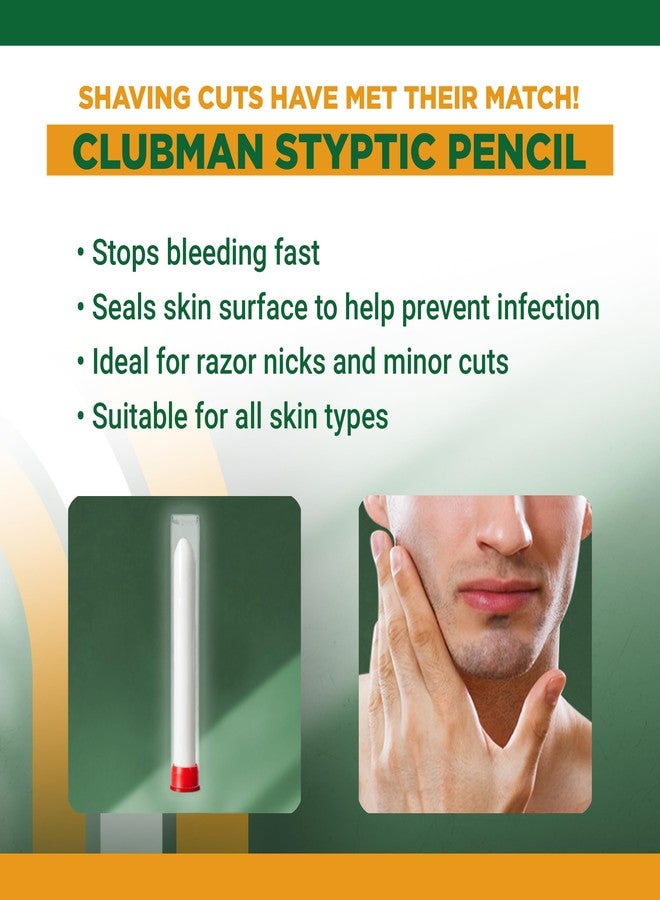 Clubman Pinaud Travel Size Styptic Pencil, Quick Nick & Cut Healing for Shaving, 0.33 Oz (Pack of 12) - Image 3