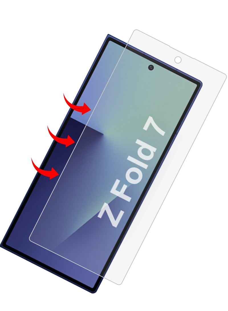 3Packs Dual Guard Ceramic Screen Protector for Samsung Galaxy Z Fold 7 – Full Inner & Outer Display PET Protection  - Image 5