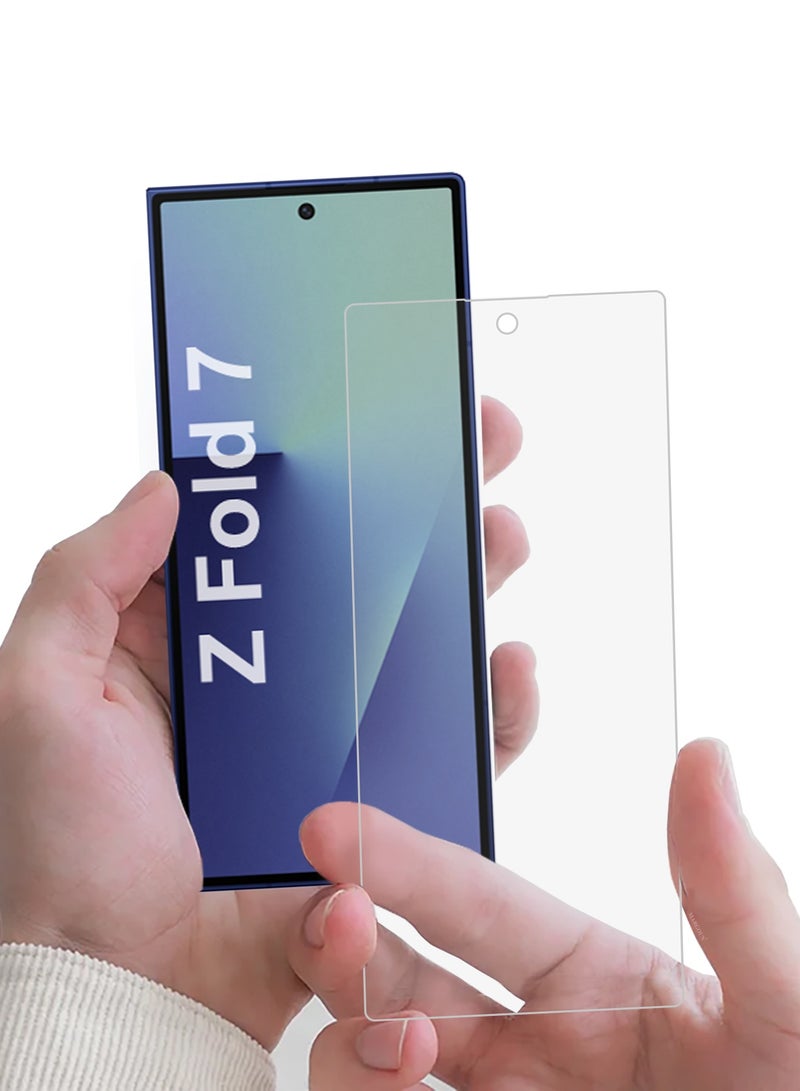 3Packs Dual Guard Ceramic Screen Protector for Samsung Galaxy Z Fold 7 – Full Inner & Outer Display PET Protection  - Image 3