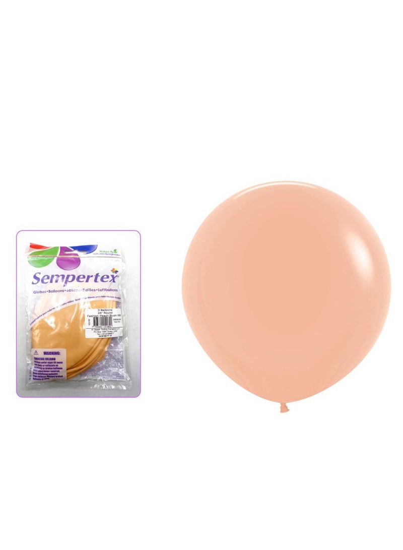 Sempertex SPTX-R-24 FS060 Peach Blush 3Pcs/Bag - Image 2