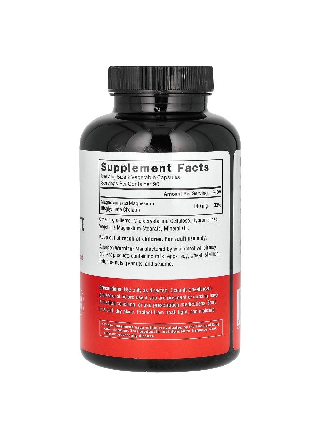 Force Factor Force Factor, Magnesium Glycinate, 140 mg, 180 Vegetable Capsules  - Image 2