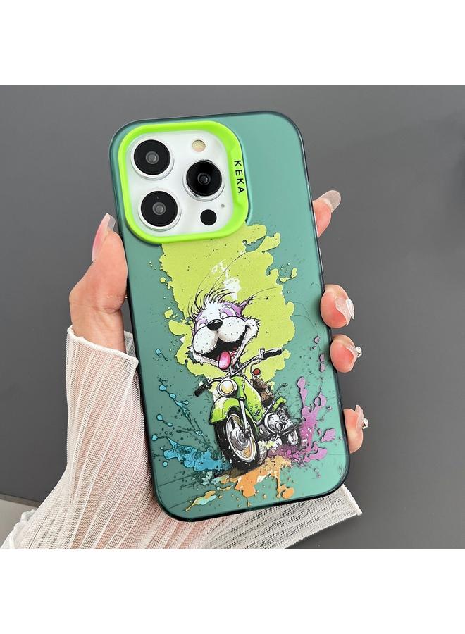 اس-توب جراب لهاتف iPhone 12 Pro Max من البولي يوريثان الحراري + جراب هاتف PC مزدوج الجوانب من IMD Animal Graffiti - Image 1