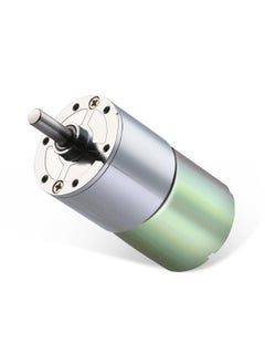 Generic Greartisan  Dc 12V 200Rpm Gear Motor High Torque Electric Micro Speed Reduction Geared Motor Centric Output Shaft 37Mm Diameter Gearbox  - Image 1