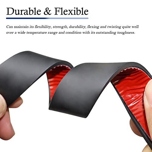 LSGCQ Neoprene Rubber Strips Self Adhesive Solid Rubber Sheets, Rolls & Strips for DIY Gaskets Crafts Pads Seals Warehouse Flooring Neoprene Sheet with Adhesive Backing (1" Wide x 1/8" Thick x 20' Long) - Image 5