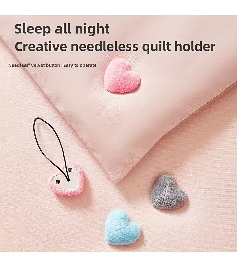 12pcs Pink Anti Slip Sheet Corner Fixers Quilt Holder Home Decoration - Image 5