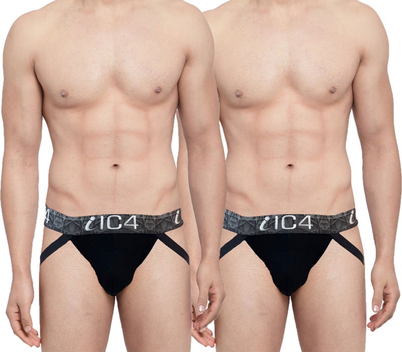IC4 Store Black Men's Jockstrap Combo Pack - Image 1