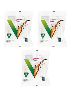 V60 Coffee Filter Paper- Size 02, Suitable for Size 02 Dripper, Capacity -2-4 Cups,3-Pack Set (300 pcs in pack)