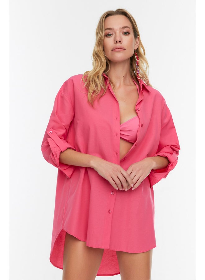 trendyol Pink Woven Shirt TBESS22GO0664 - Image 1