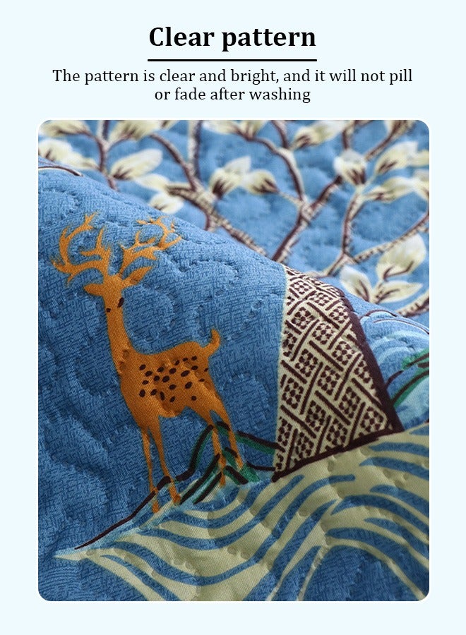 Four-piece sofa cushion set, household sofa anti-slip cushions, dustproof and stain-resistant sofa cushions, sofa blankets, including backrest pillowcases. - Image 5