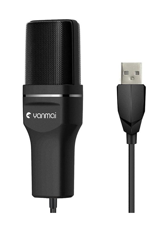Yanmai Yanmai SF-777 Desktop USB Microphone Condenser Microphone with Folding Stand Tripod P-o-p Filter for PC Video Recording - Image 3