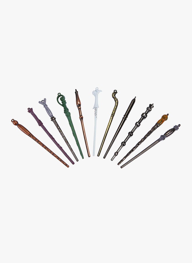 NIBEMINENT 13-Piece Harri Potter Magic Wand Set Kit With Necklace Keychain - Image 2