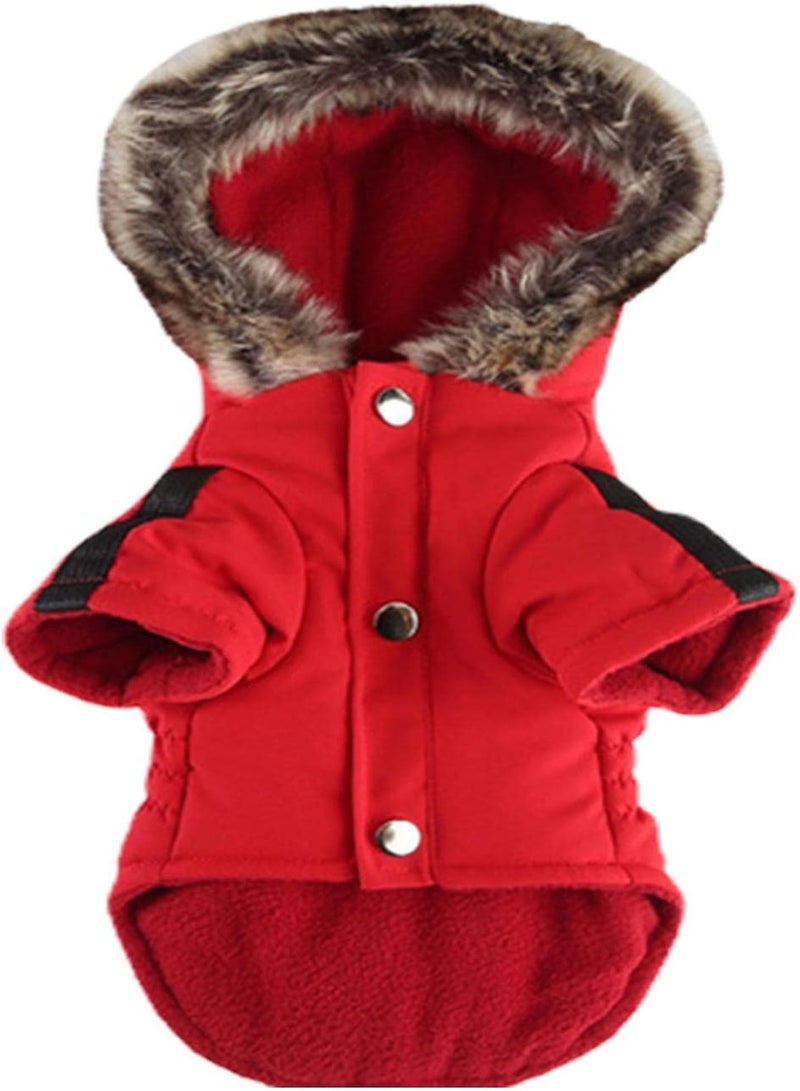 GGOOT Warm Dog Winter Coat - Small Dogs Coat Cozy Warm Hoodie Pet Clothes | Puppy Winter Coats with Hooded for Dogs Walking Hiking Travel  - Image 1