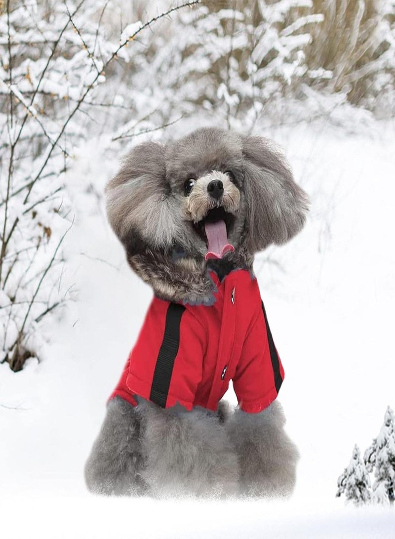 GGOOT Warm Dog Winter Coat - Small Dogs Coat Cozy Warm Hoodie Pet Clothes | Puppy Winter Coats with Hooded for Dogs Walking Hiking Travel  - Image 3