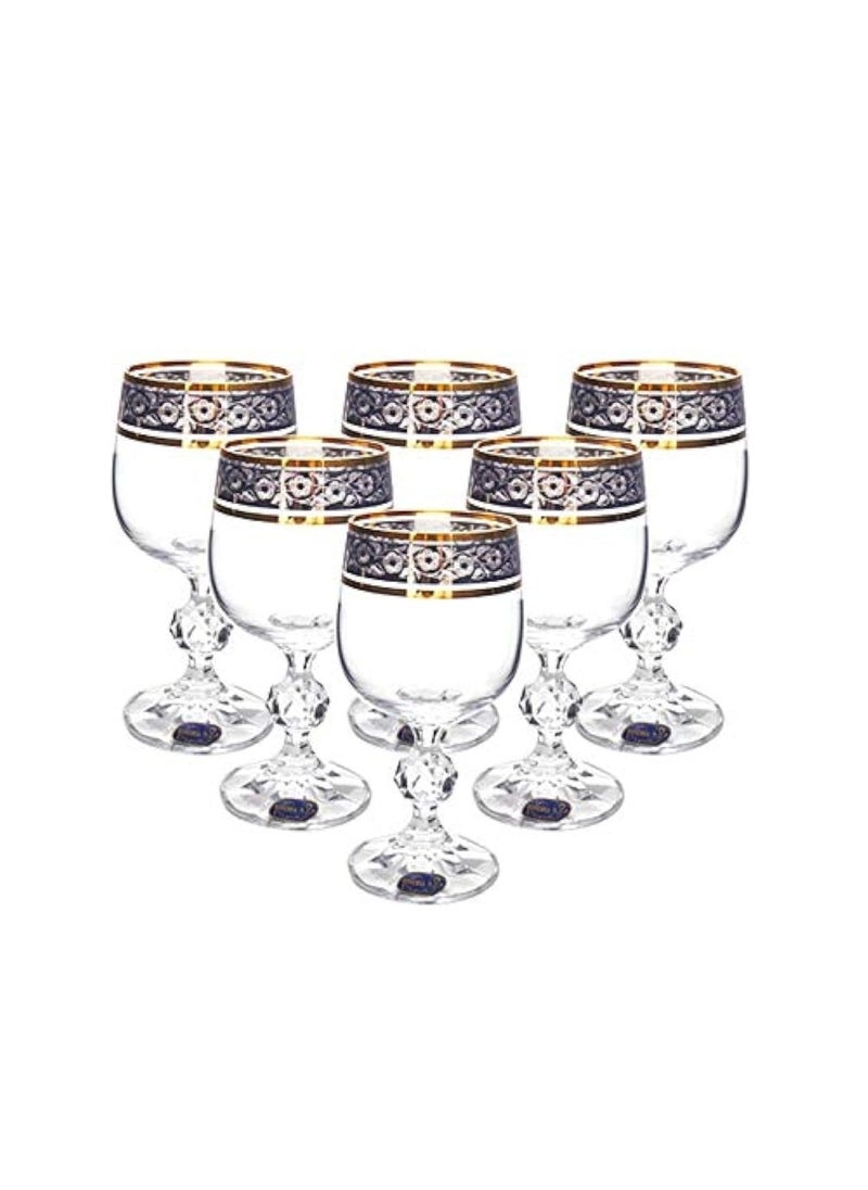 6Pcs  190 Ml Gold Plated Stemware Glasses - pzsku/ZF460009EEBA365718DB4Z/45/_/1718268859/7c179510-1edc-44fd-9e3f-8b3fc127b68a