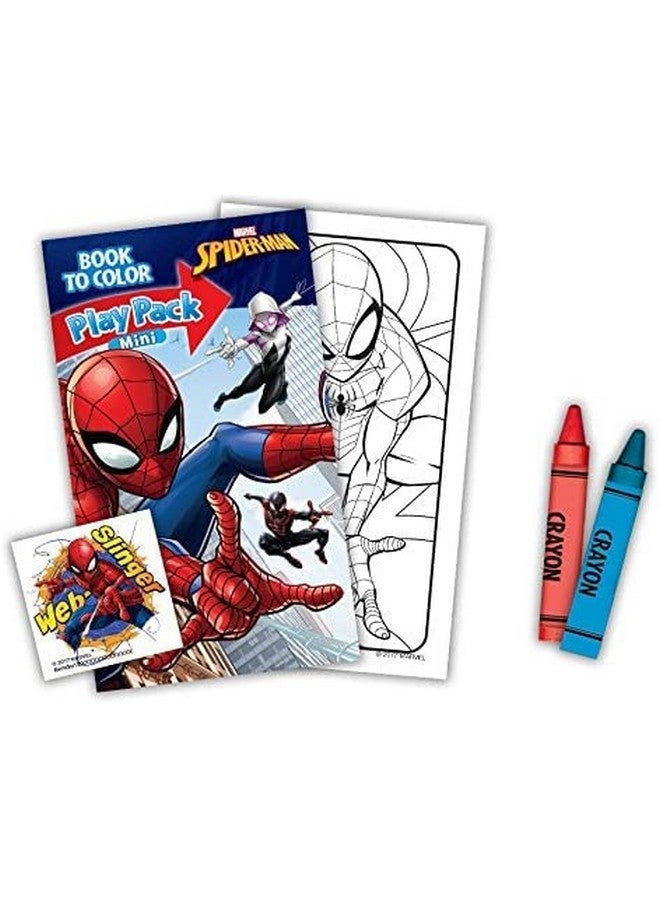 Bendon Mini Play Packs Each With Mini Coloring Book 2 Mini Crayons And A Sticker10Pack (Spiderman) - Image 4