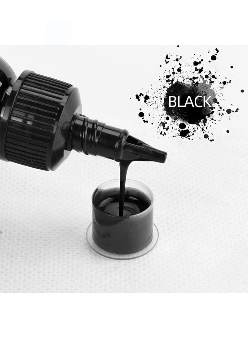 FUSION Tattoo Ink, Black, Great for Lining and Shadowing, Smooth, Consistent ment, Vegan Friendly Tattoo Colors, Organic Ink (120ml) - Image 2