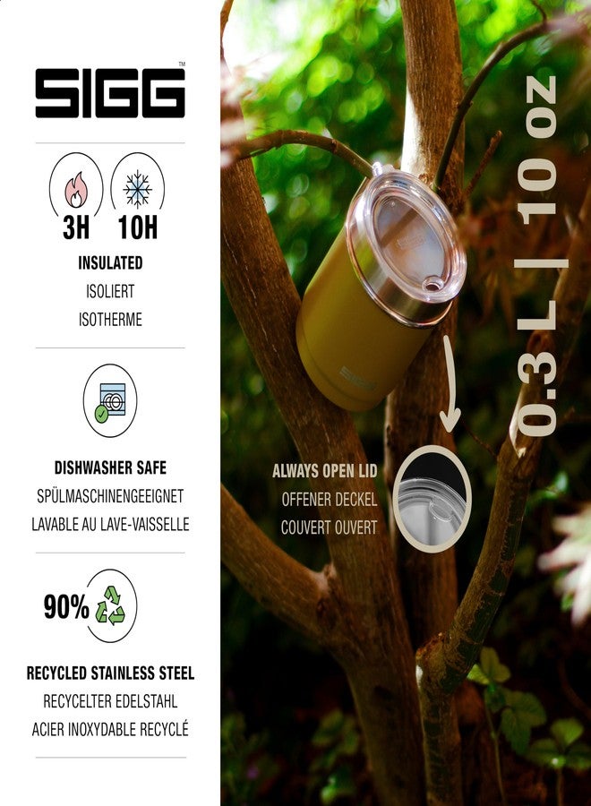 Sigg - Camp Travel Mug Sand - with Tritan Lid and Handle - Dishwasher Safe - BPA-Free - 18/8 Stainless Steel - Camping & Hiking - Dark Beige - 10 Oz - Image 2