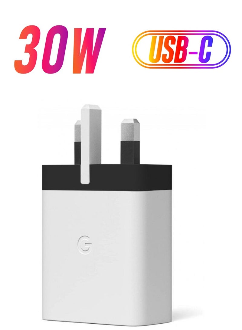 MUNTAQI 30W PD Fast Charger with USB-C – UK Plug for Rapid Charging - Image 1