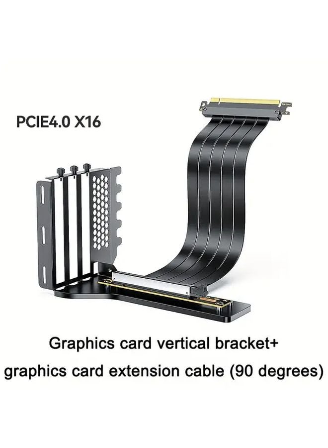 3 Slot GPU Support Bracket With 200MM PCIe 4 0 Riser Cable Vertical Mount For RTX 5090 4090 RX 9070 7900 - Image 2
