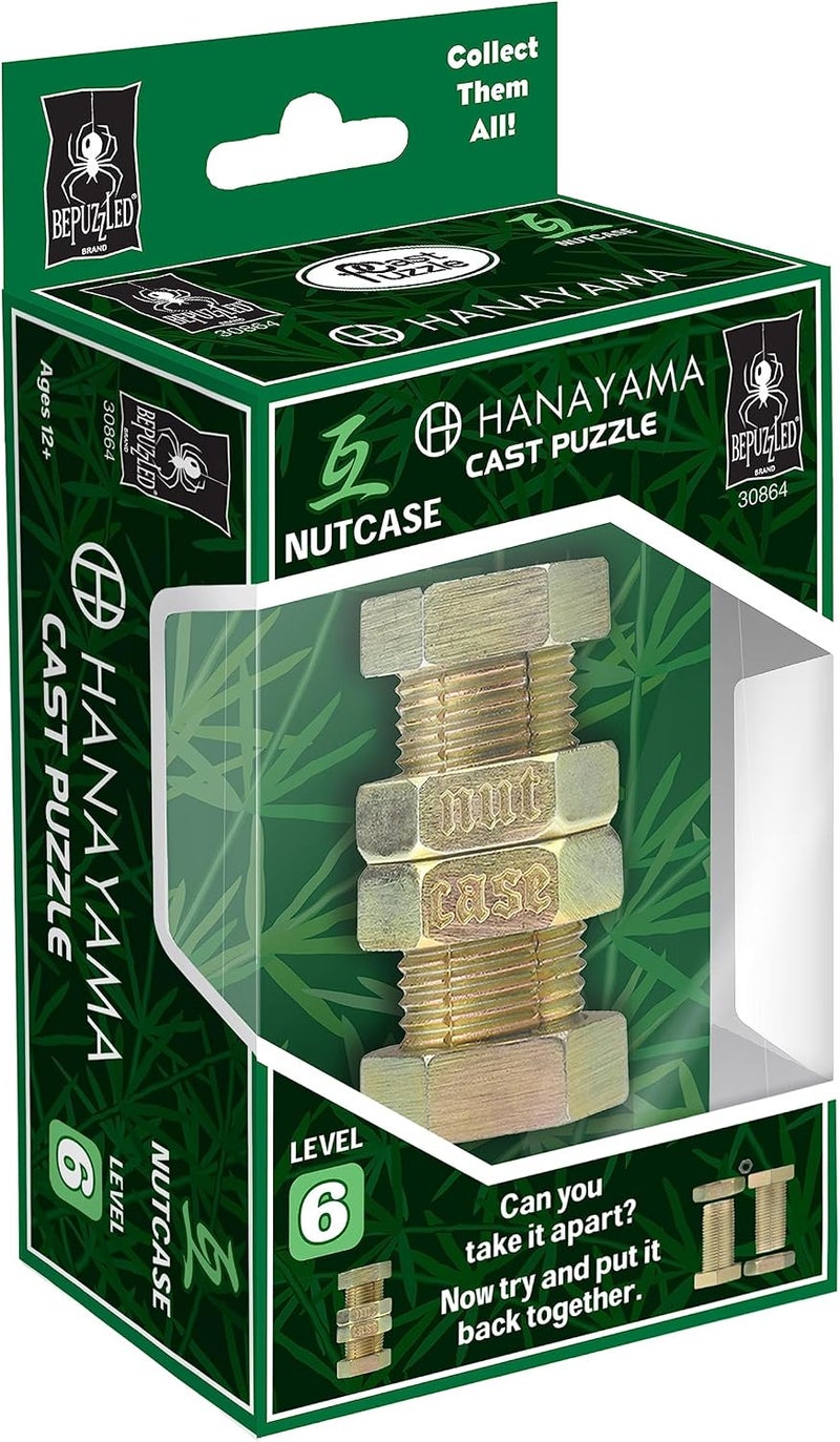 Bepuzzled NUTCASE Hanayama Cast Metal Brain Teaser Puzzle (Level 6) Puzzles For Kids and Adults Ages 12 and Up - Image 5
