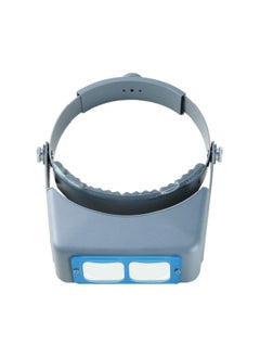 Dandelion Headband Magnifier Hands Free Jeweler Loupe Head Mount Magnifying Headset Visor Double Optical Glass 4 Replaceable Lenses For Reading,Repair(1.5X,2.0X,2.5X,3.5X)  - Image 1
