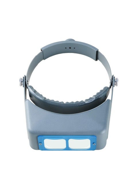 Headband Magnifier Hands Free Jeweler Loupe Head Mount Magnifying Headset Visor Double Optical Glass 4 Replaceable Lenses For Reading,Repair(1.5X,2.0X,2.5X,3.5X)