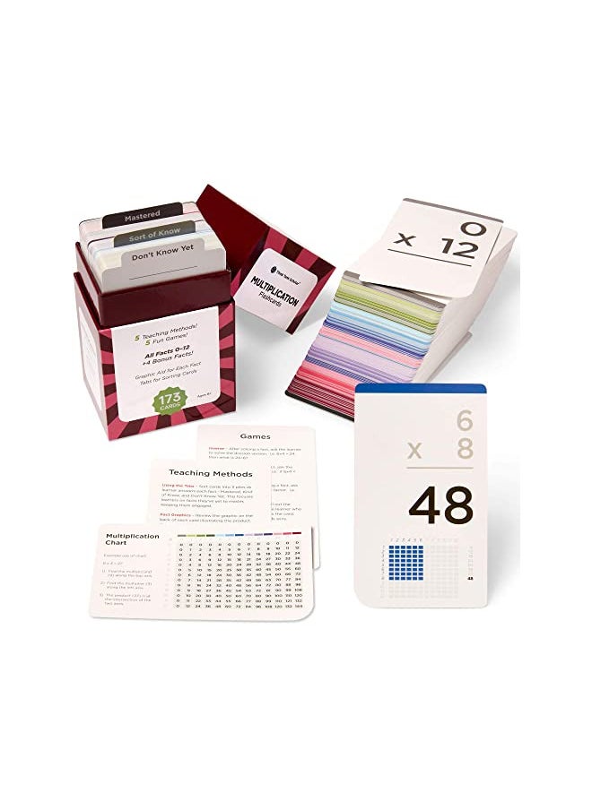 Think Tank Scholar 173 Multiplication Flash Cards Set (Award Winning) All Facts 0-12 Answer on Back, for Kids in 2ND, 3RD, 4TH, 5TH, 6TH Grade Class or Homeschool - Learn Manipulatives, Games & Chart - pzsku/ZF460790BB3A1127A0740Z/45/_/1732281906/abb6be35-a4a7-457d-9480-32891aaa200d